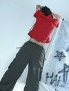 Circa-2000 E-Girl Cropped Print T-Shirt