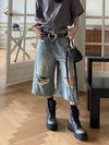 2000s Worn Relaxed Boyfriend Denim Shorts