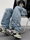 Star Stitch Baggy Denim