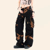 2000s Chic Luxury Heritage Batik Utility Denim