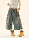 Heritage Worn Blue Denim Shorts