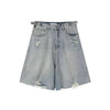 One Tone Ripped Wash Shorts