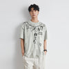 Foam Print Short T-Shirt