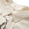 Rose Stitch Embroidered Womens Top
