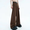 Elegant Pleat Straight Suit Trousers