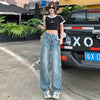 Fashionable High-Rise Bell Leg Denim