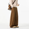 Oversized Cord Straight Trousers