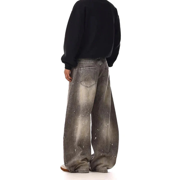 Relaxed Gray Heritage High Waisted Denim alternatif görünüm