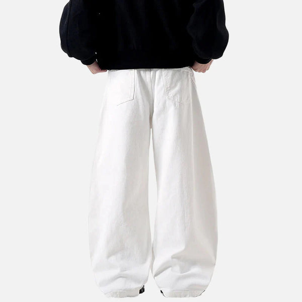 Western Pintuck Design Bell Leg Denim alternatif görünüm