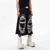 Heritage Western Style Worn Out Denim Shorts