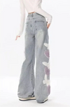 Women Butterfly Pattern 3D Denim