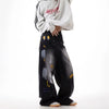 Graphic Color Printed Sleek Faded Denim