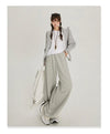 Wide Leg Beli Lastikli Jogger, model üzerinde — Navra Wear