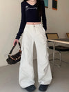 Women's Modern Bell-Leg Utility Trousers