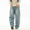 Classic Rinse Oversized Split Curved Denim