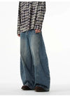 Chic Western Style Bell Leg Denim