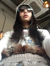 Millennium Shadow-Print Print Hooded T-Shirt