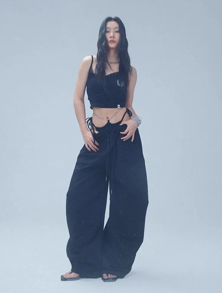 Band Waist Dance Trousers