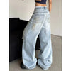 Chic Rinse Faded Seoul Style High-Rise Denim