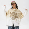 Refined Loose Embroidered Woven Top
