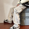 Solid Baggy Street Wide-Leg