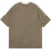 Throwback Stitch-Craft Suede Spliced Fast-Lane T-Shirt