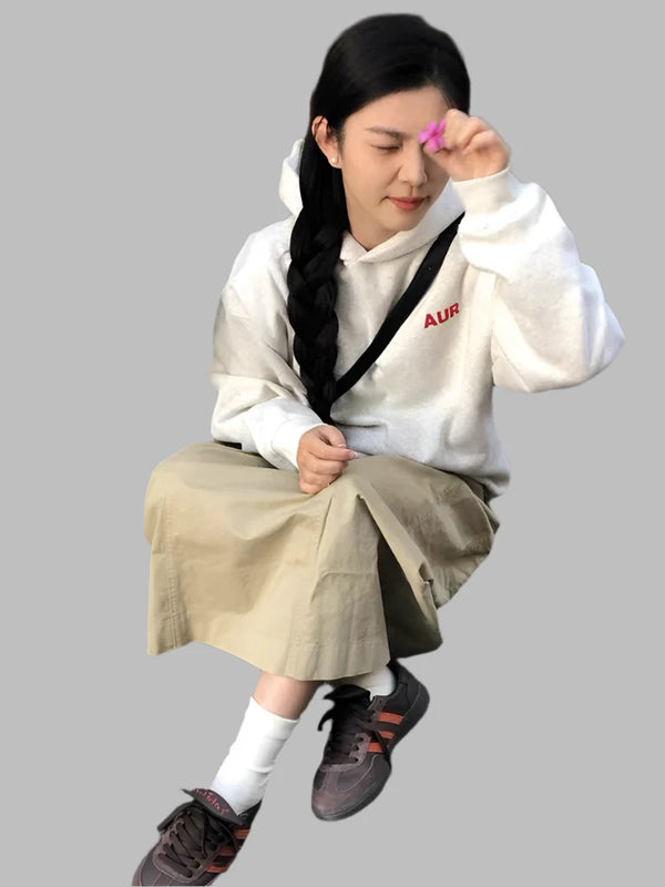 Minimal Seoul Print Sweatshirt alternatif görünüm