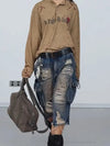 Timeless Casual Emo Utility Denim Shorts