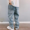 Metro Blue Relaxed Denim Bell Leg Denim