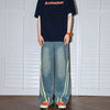 Premium Autumn Striped Seoul Relaxed Denim