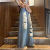 Vintage Yırtık Detaylı Jean Pantolon, detay görünüm — Navra Wear