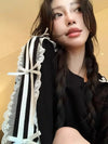 Neploe Weekend Lace Fragment Long T-Shirt
