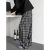 Oversized Plaid Street Trousers