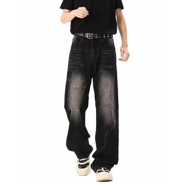 Heritage Torn Faded Relaxed Wide Denim alternatif görünüm