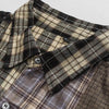 Padded Plaid Hip Hop Button Casual Shirt