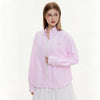 Satin Stripe Tapered Long Sleeve Shirt