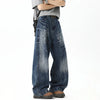 Contrast Color Classic Leg Denim