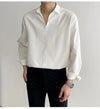 V-Neck Slim Luxury K-Cool Long Shirt