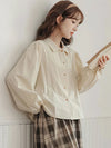 Puff Sleeve Vintage Elegant Blouse