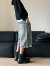 Rinse Faded Denim Shorts