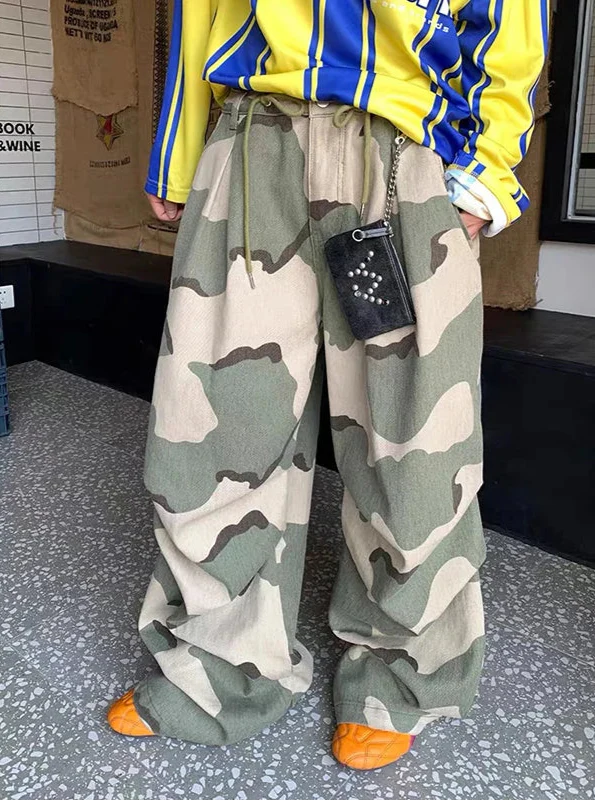 Aesthetic Camo Vintage Trousers