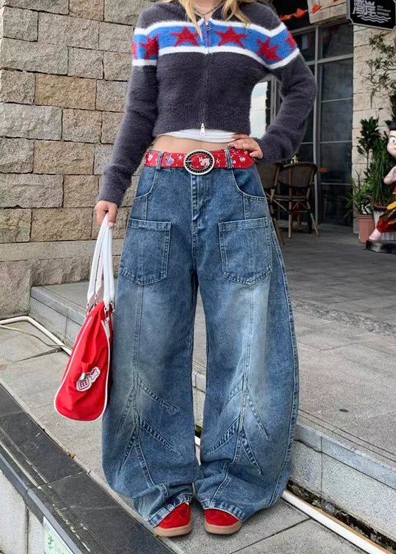 All-American Relaxed Wide Leg Street Jeans