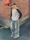 Metro High-Rise Bell Leg Blue Denim