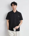Men's Laid-Back Ventilated High-End Collar-Knit for Warm-Season T-Shirt