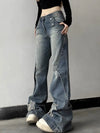 Sleek High-Rise Bell Leg Denim