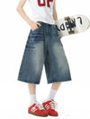 Stretch Urban Beat Heritage Faded Denim Shorts