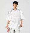 Everyday Japanes Style Air-Light Mesh V-Neck T-Shirt