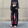 2000s Metro Black Urban Beat Oversized Denim