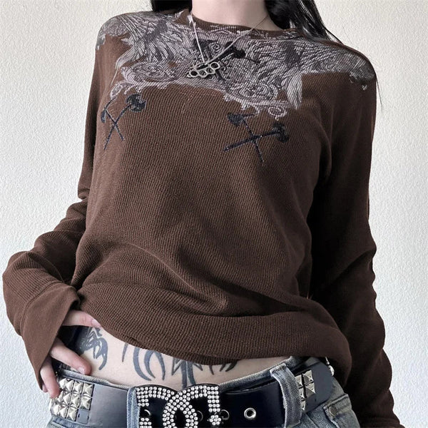 Millennium Ethereal Bone-Face Embrace T-Shirt alternatif görünüm