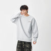 Baskılı Bisiklet Yaka Sweatshirt, kombin görünüm — Navra Wear